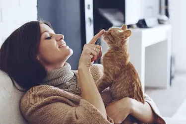 kat stinkt uit bek